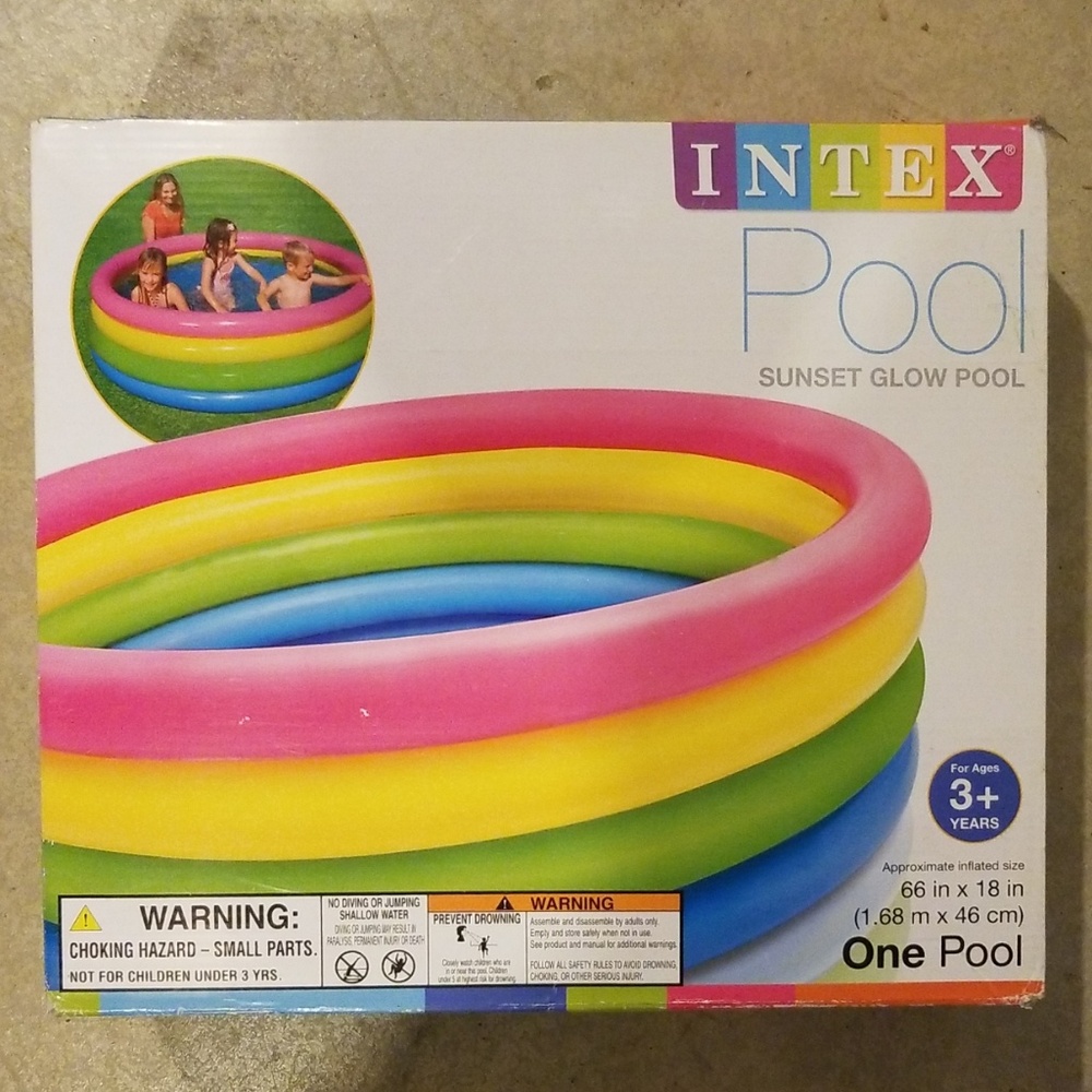 Intex inflatable pool